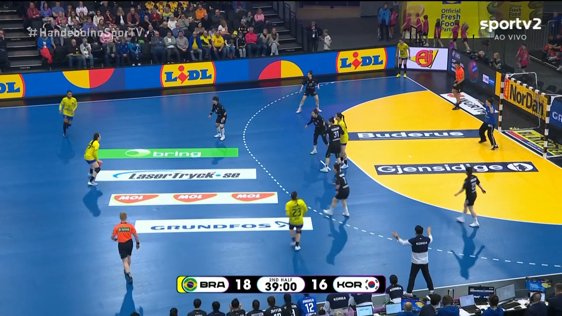 Brasil passa pela Coréia do Sul