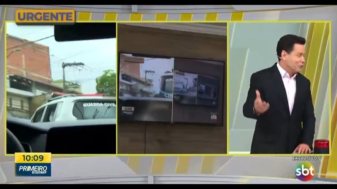 Apresentador faz reclamação ao vivo no SBT